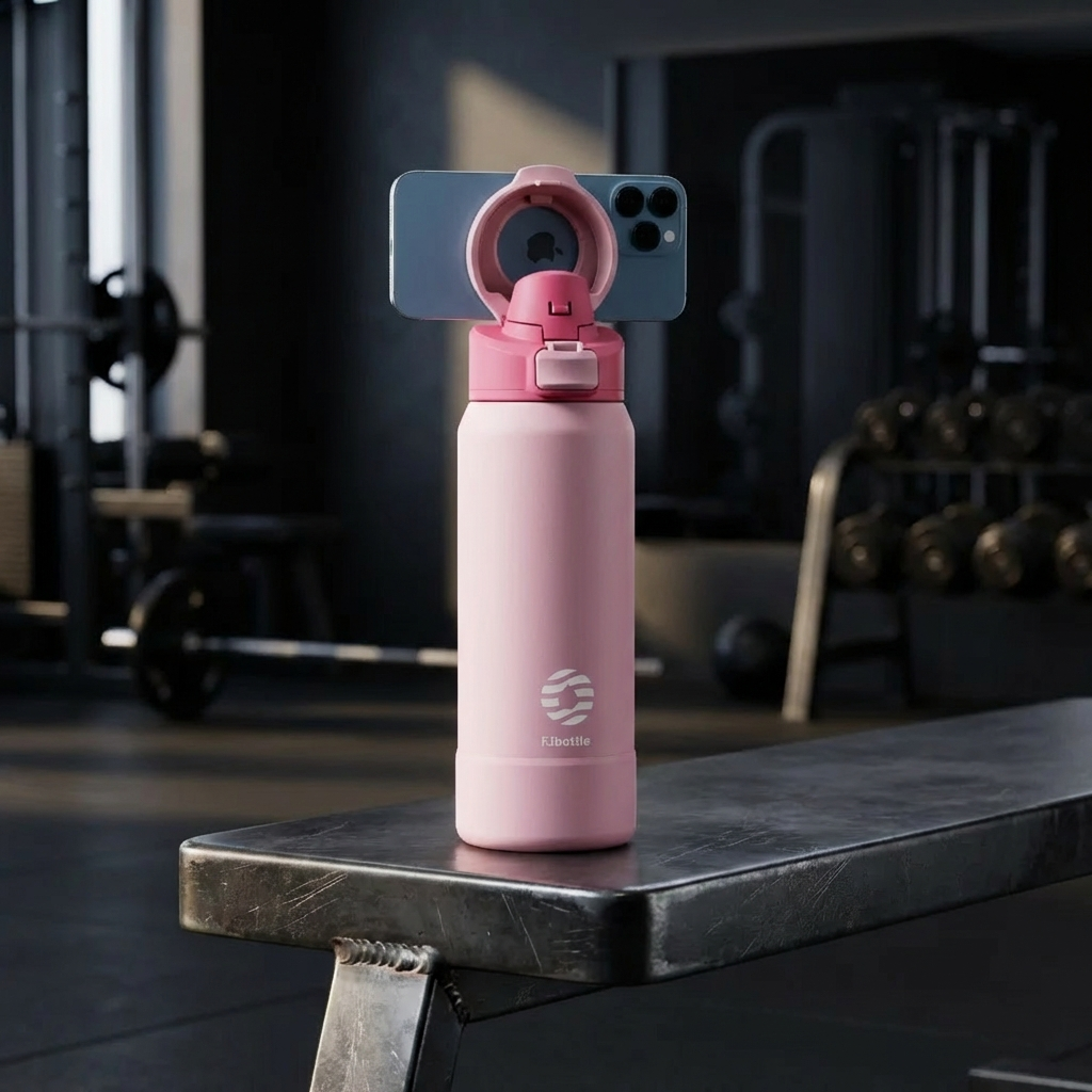 Gourde avec support téléphone Magnetique RIAEE
