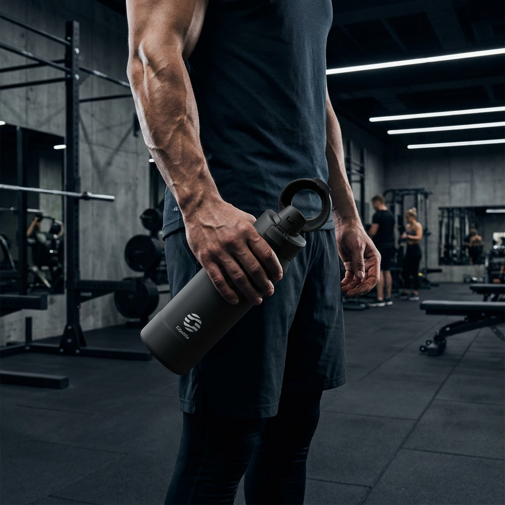 Gourde avec support téléphone Magnetique RIAEE
